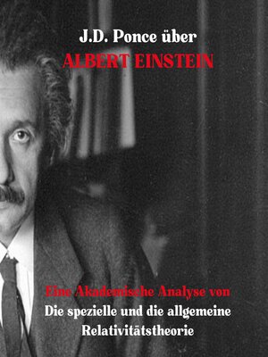 cover image of J.D. Ponce über Albert Einstein